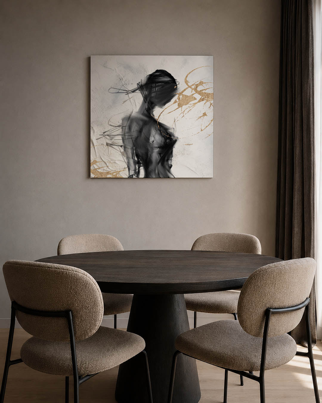 Dynamische vormen Kunstwerk