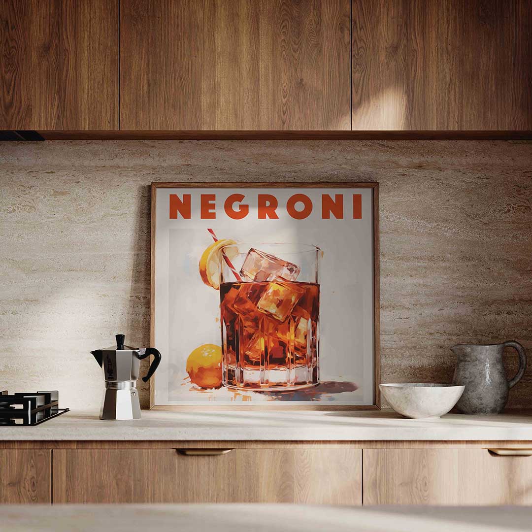 Negroni cocktail Poster