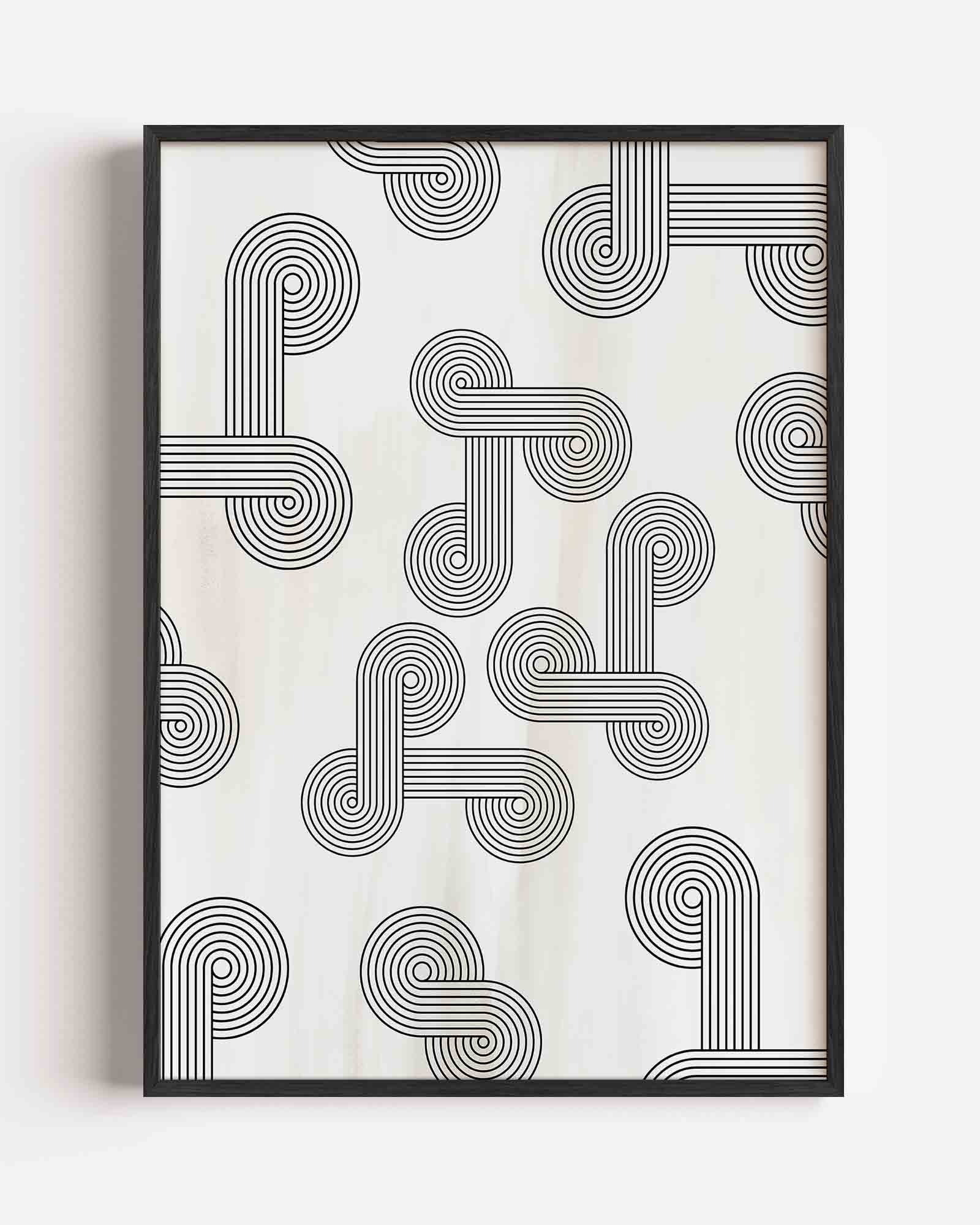 Grafische patronen Poster