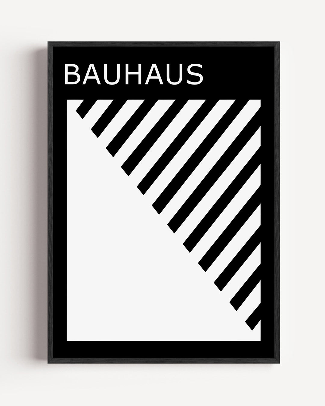 Zwart wit lijnen Poster