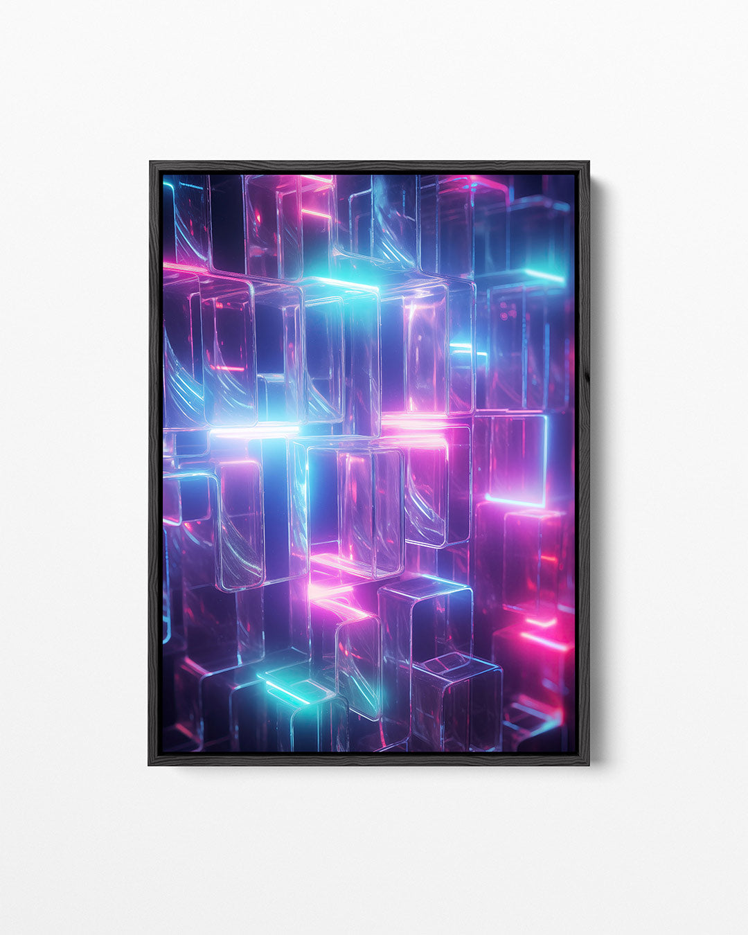 Glasachtige lichtstructuren Kunstwerk