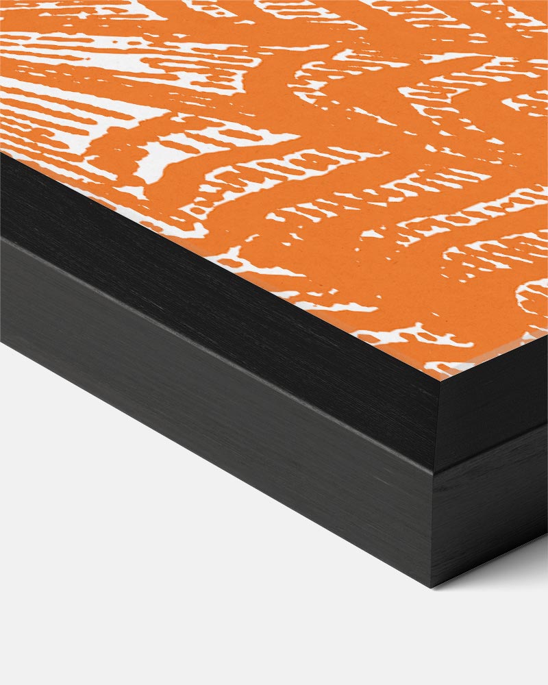 Stijlvolle Oranje Botanische Print Poster-WallArtistic