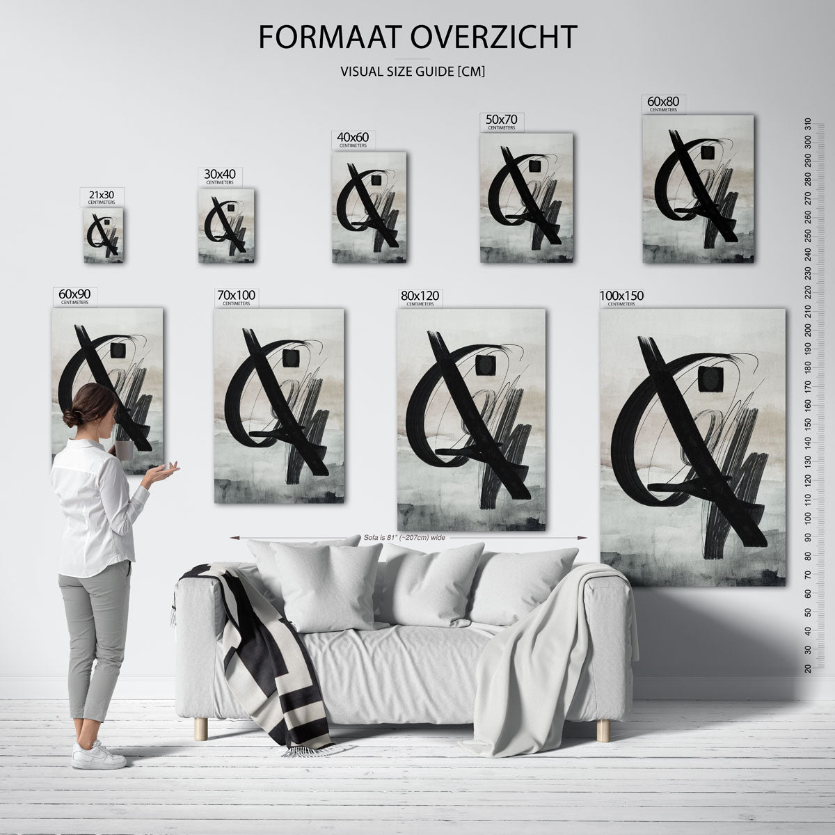 Abstracte vormen Poster