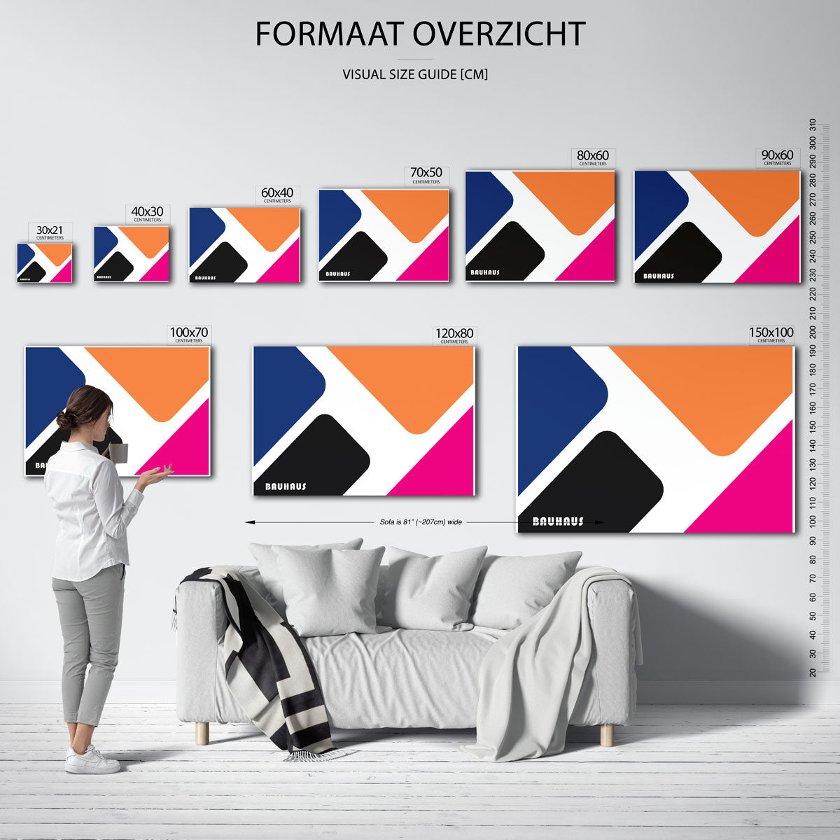 Vorm en kleurvlakken Poster