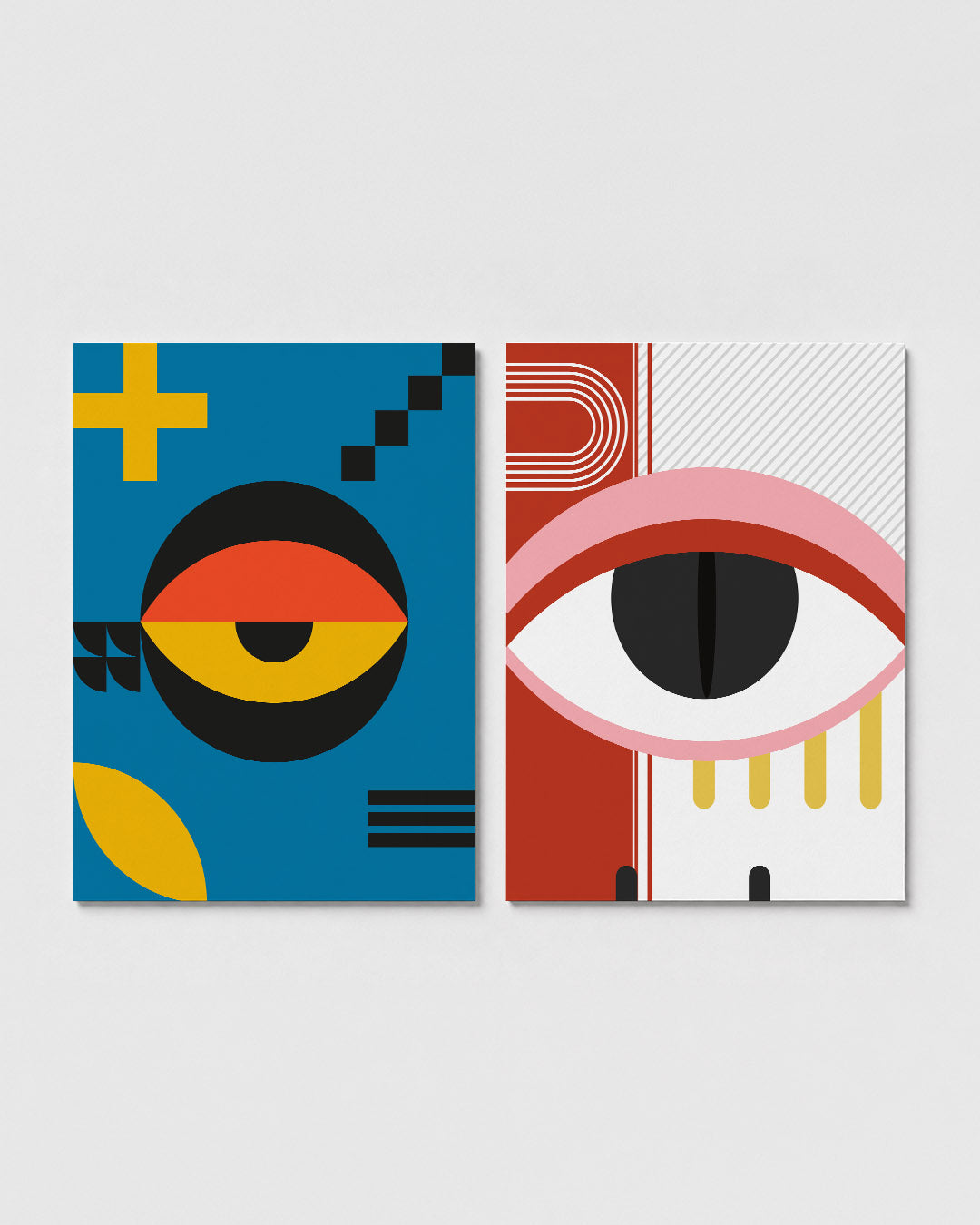 Vormen en vlakkenspel Posterset