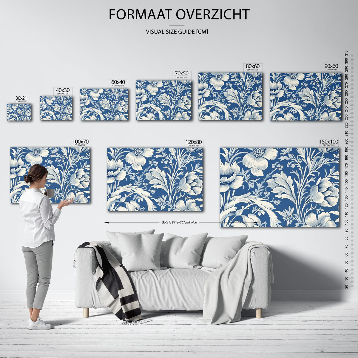Bloemen en bladeren Poster