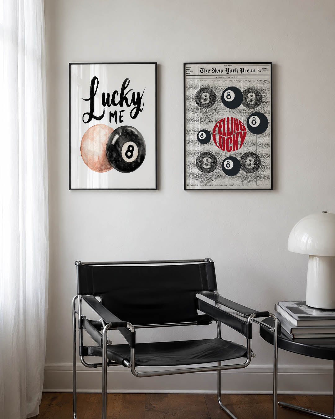 Speelse tekst en vormen Posterset