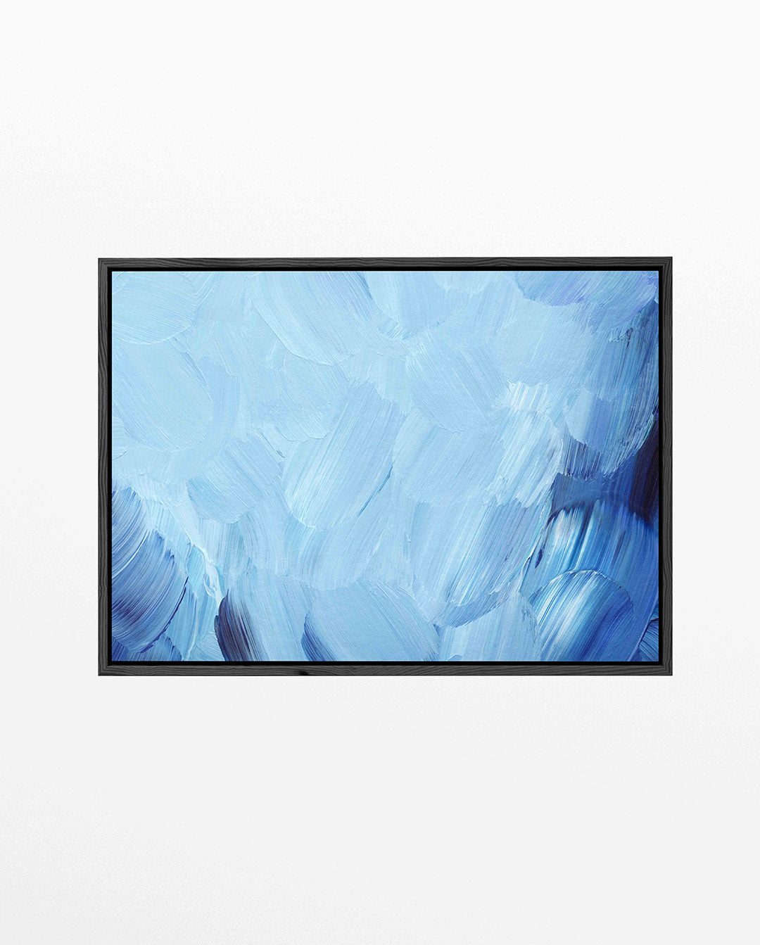 Blauwe borstelstreken Kunstwerk