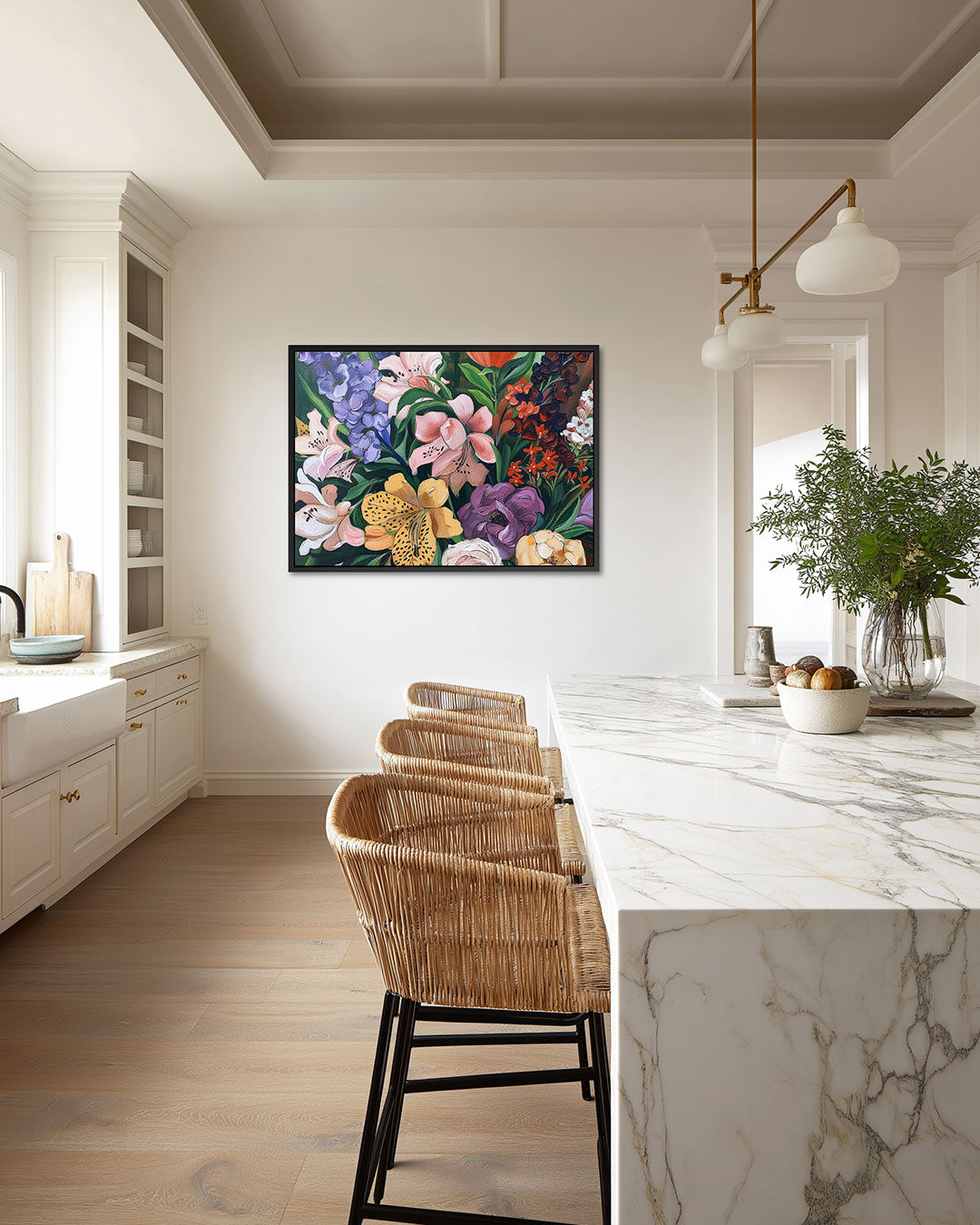 Bloemrijke kleurenpracht Kunstwerk