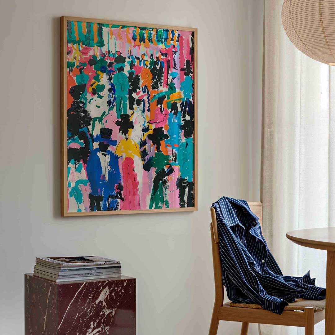 Gekleurde figuren Poster