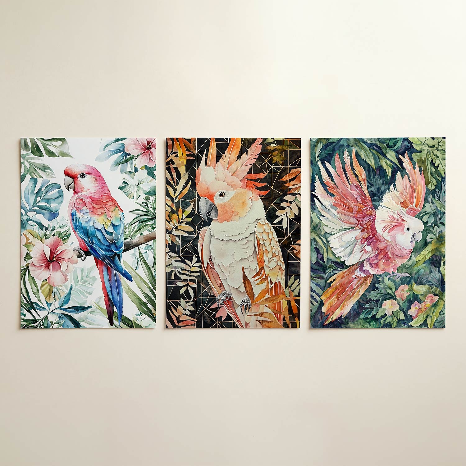 Kleurrijke vogelpracht Posterset