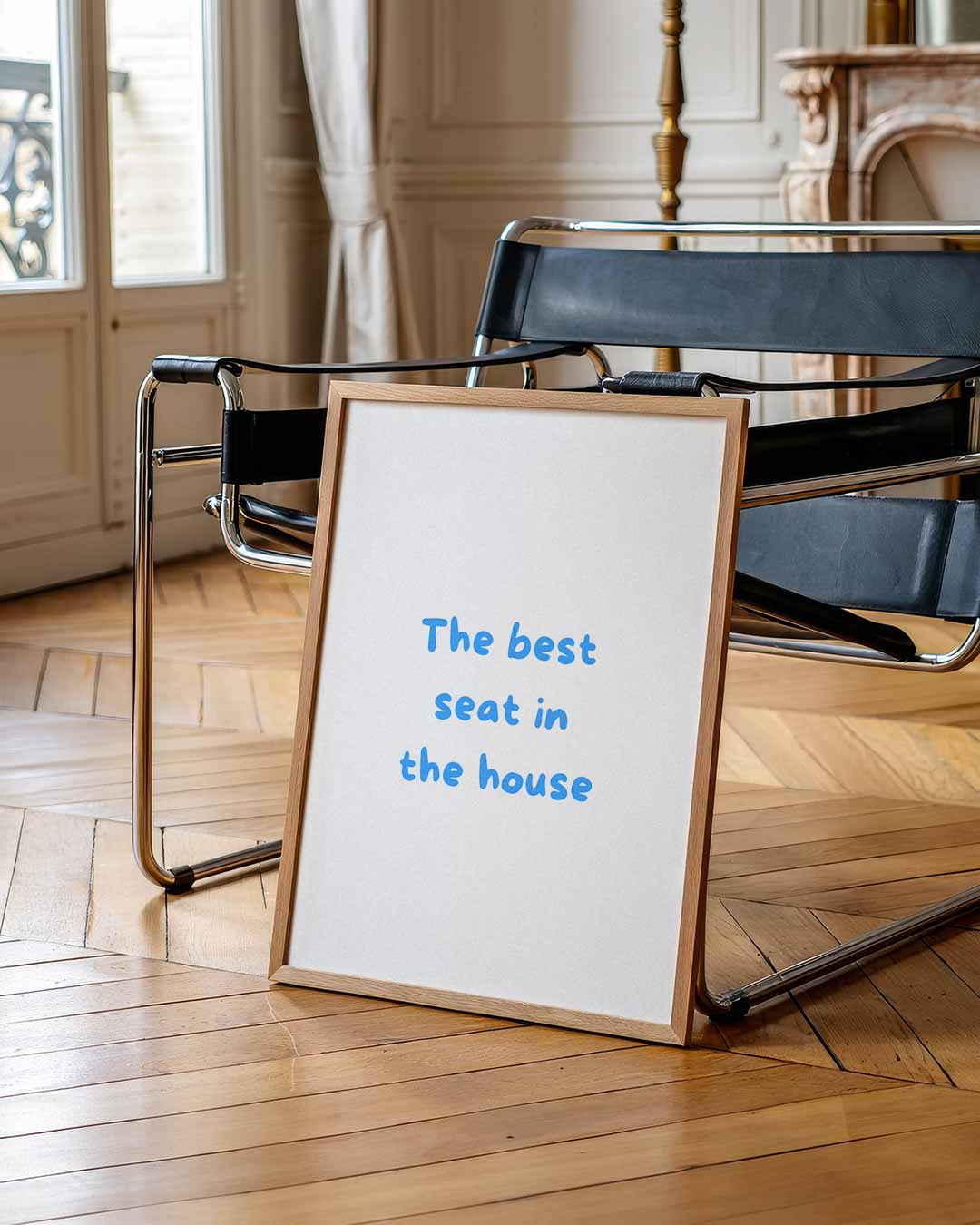 Stijlvolle "Best Seat" Poster-WallArtistic