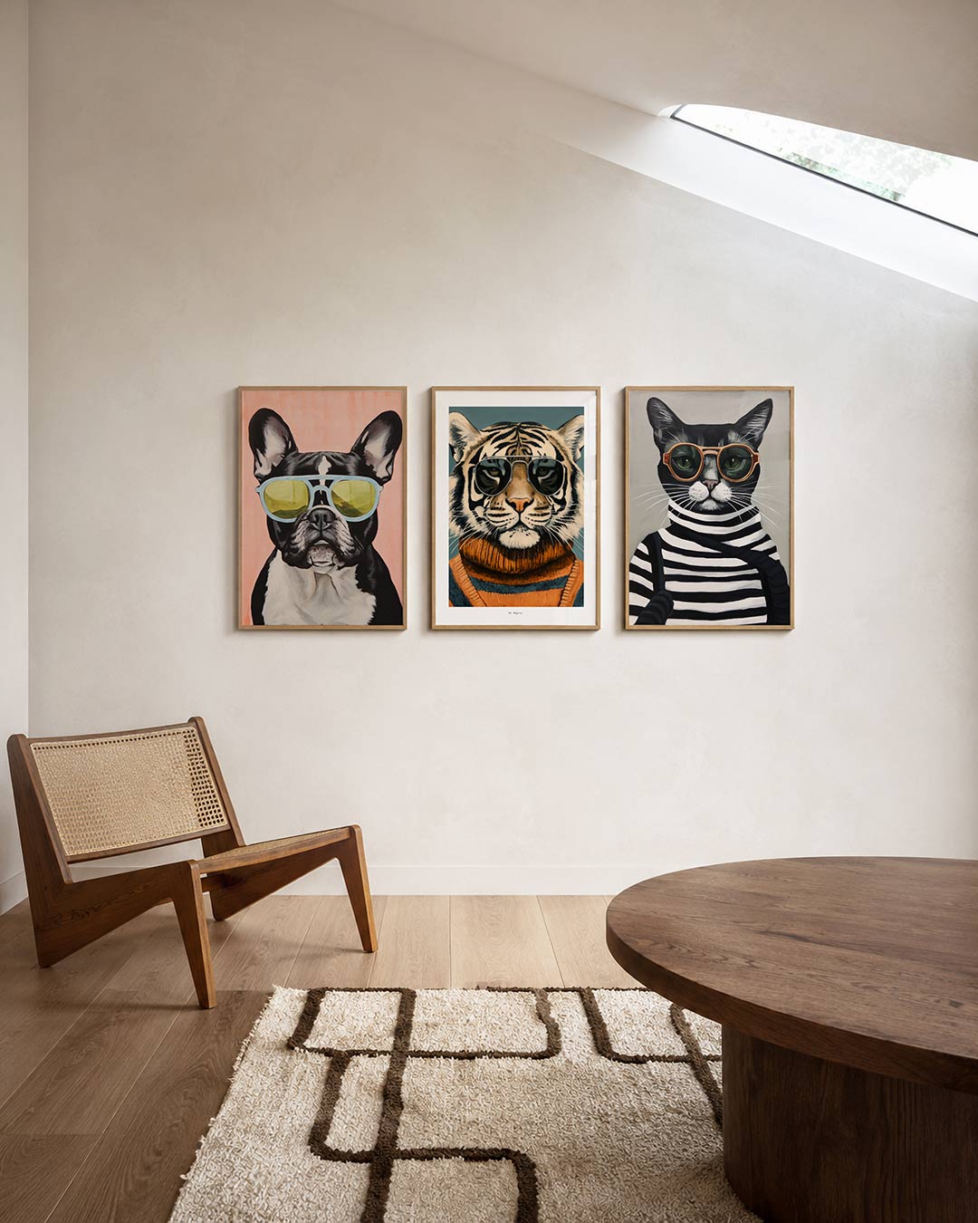 Hond met bril Posterset