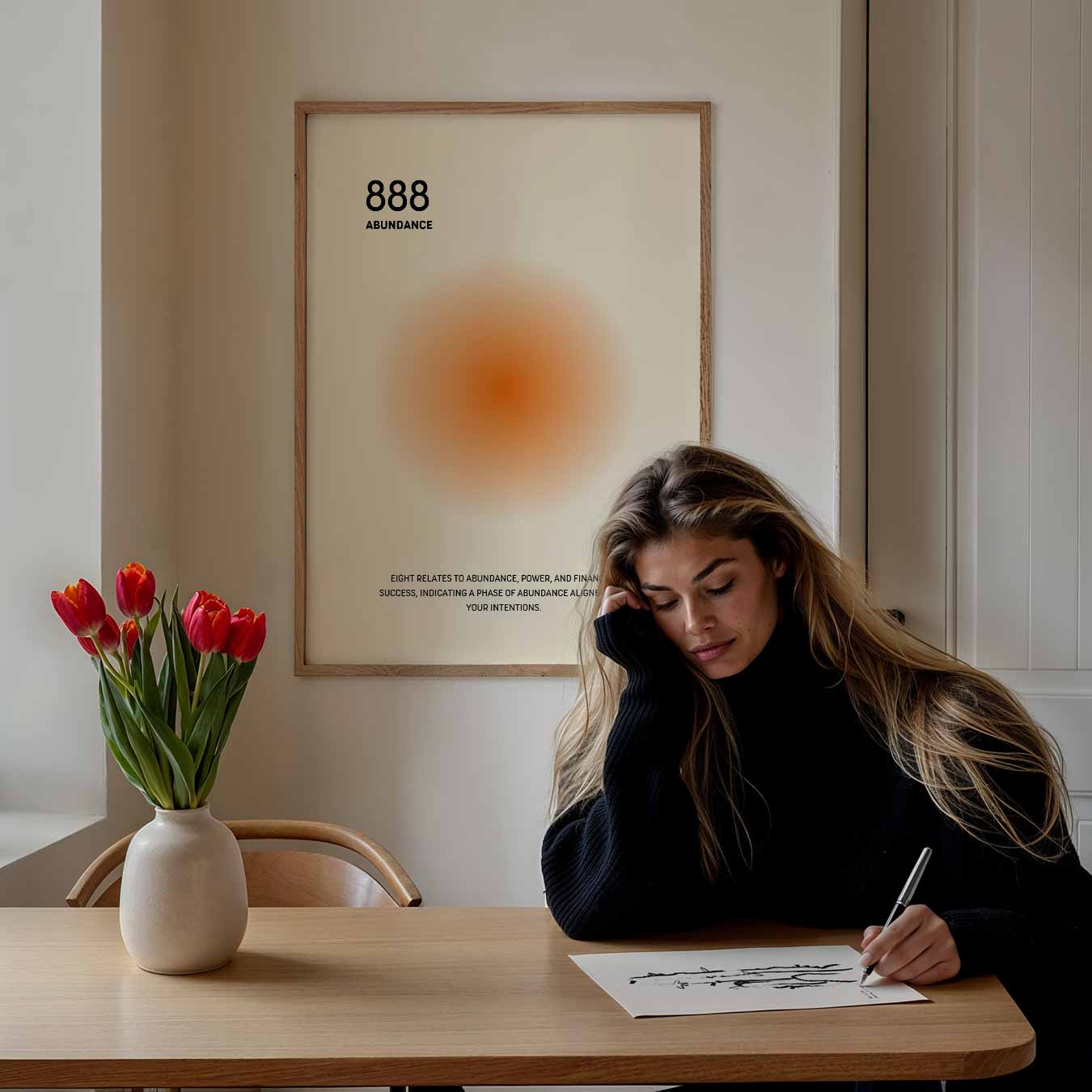 Inspirerende 888 Abundance Poster-WallArtistic