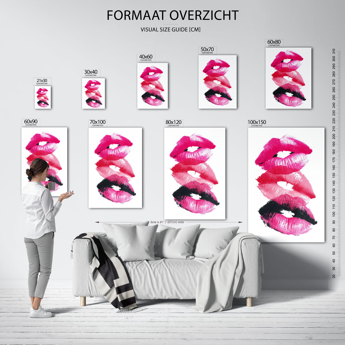 Lipafdrukken Poster