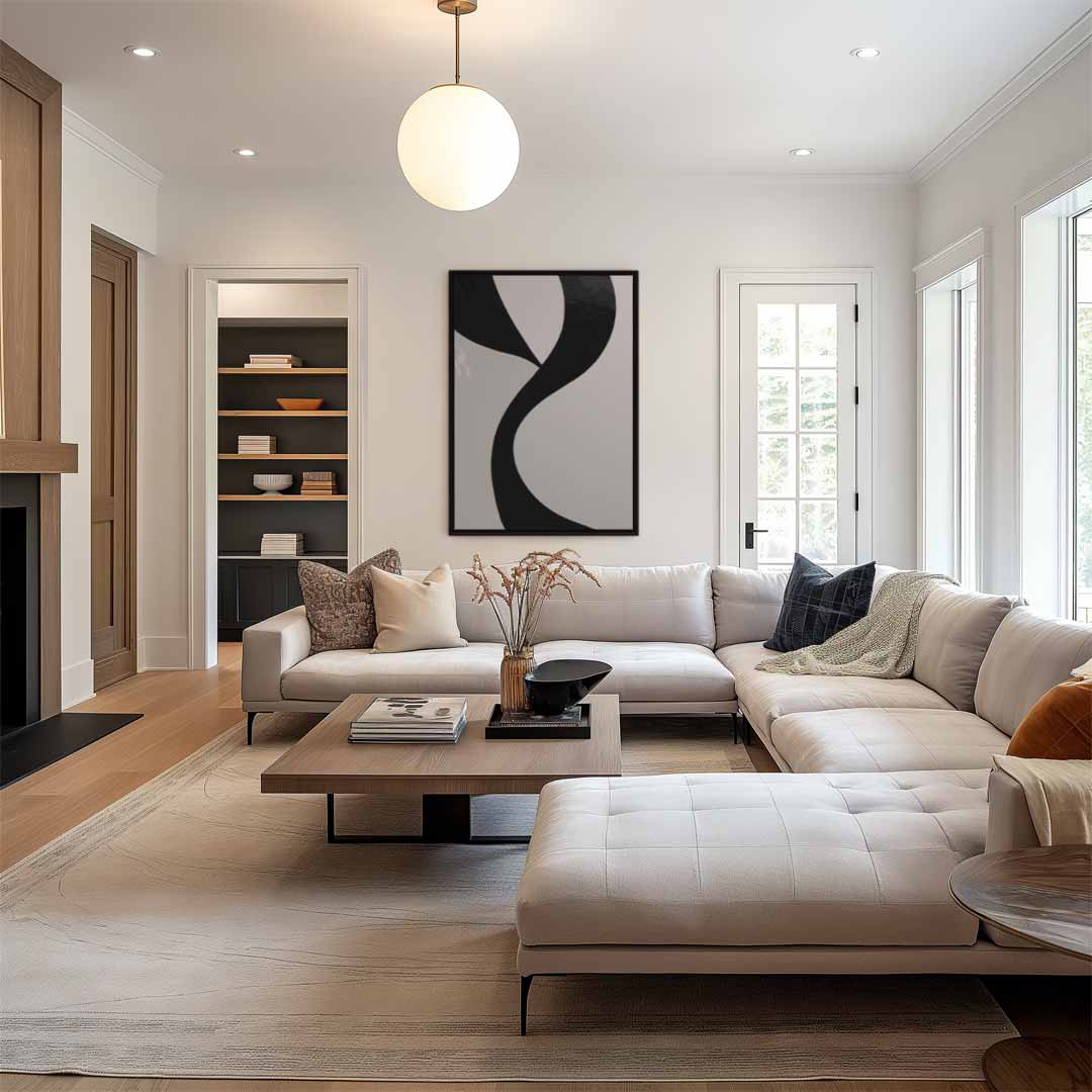 Elegant Contrast Kunstwerk-canvas-dibond-plexiglas-wanddecoratie-WallArtistic