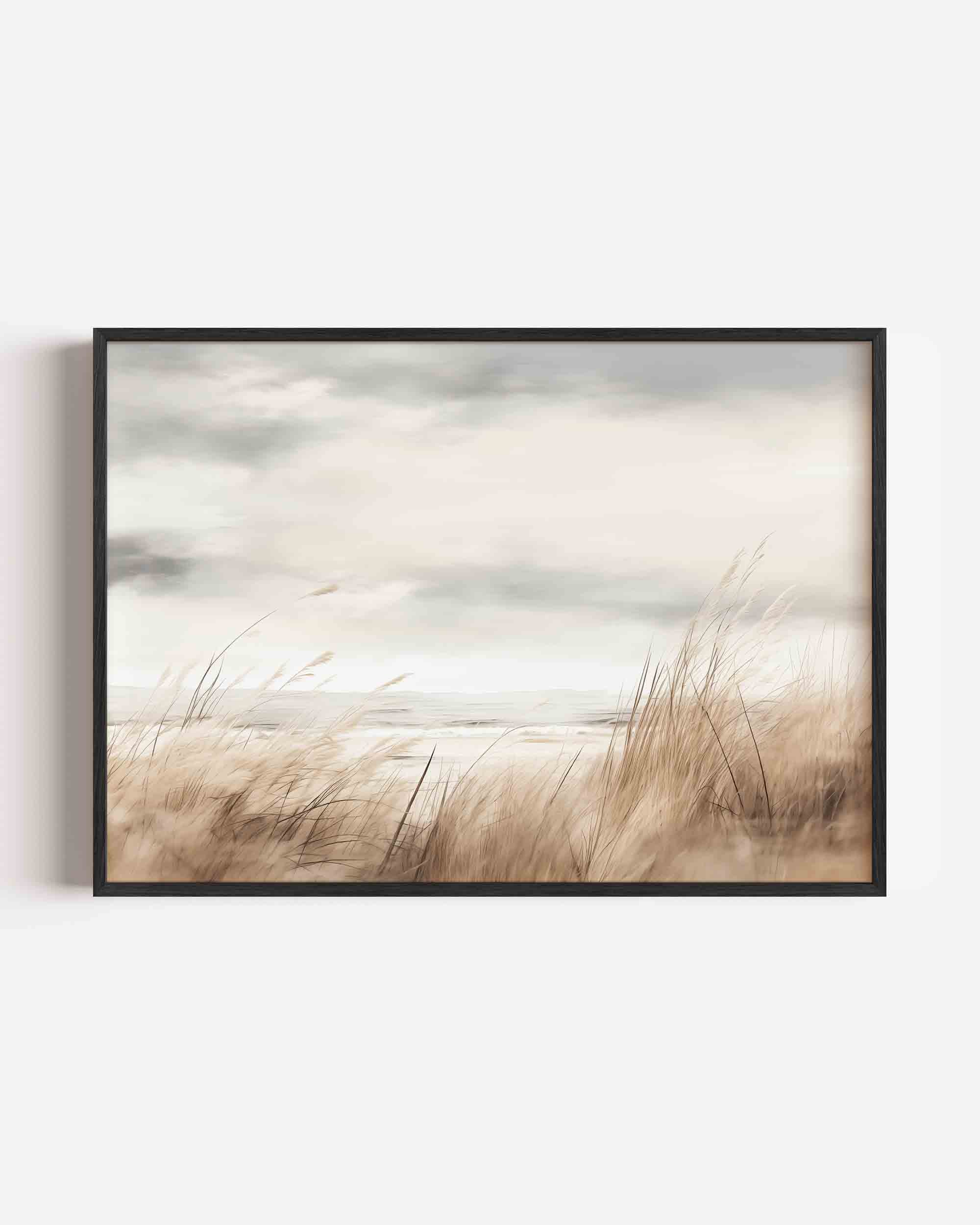 Grassen en wolken Poster