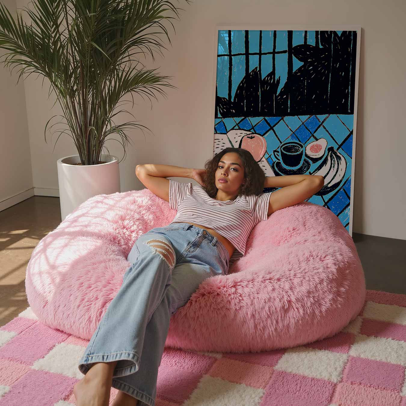 Stijlvolle Ontbijt Illustratie Poster-WallArtistic