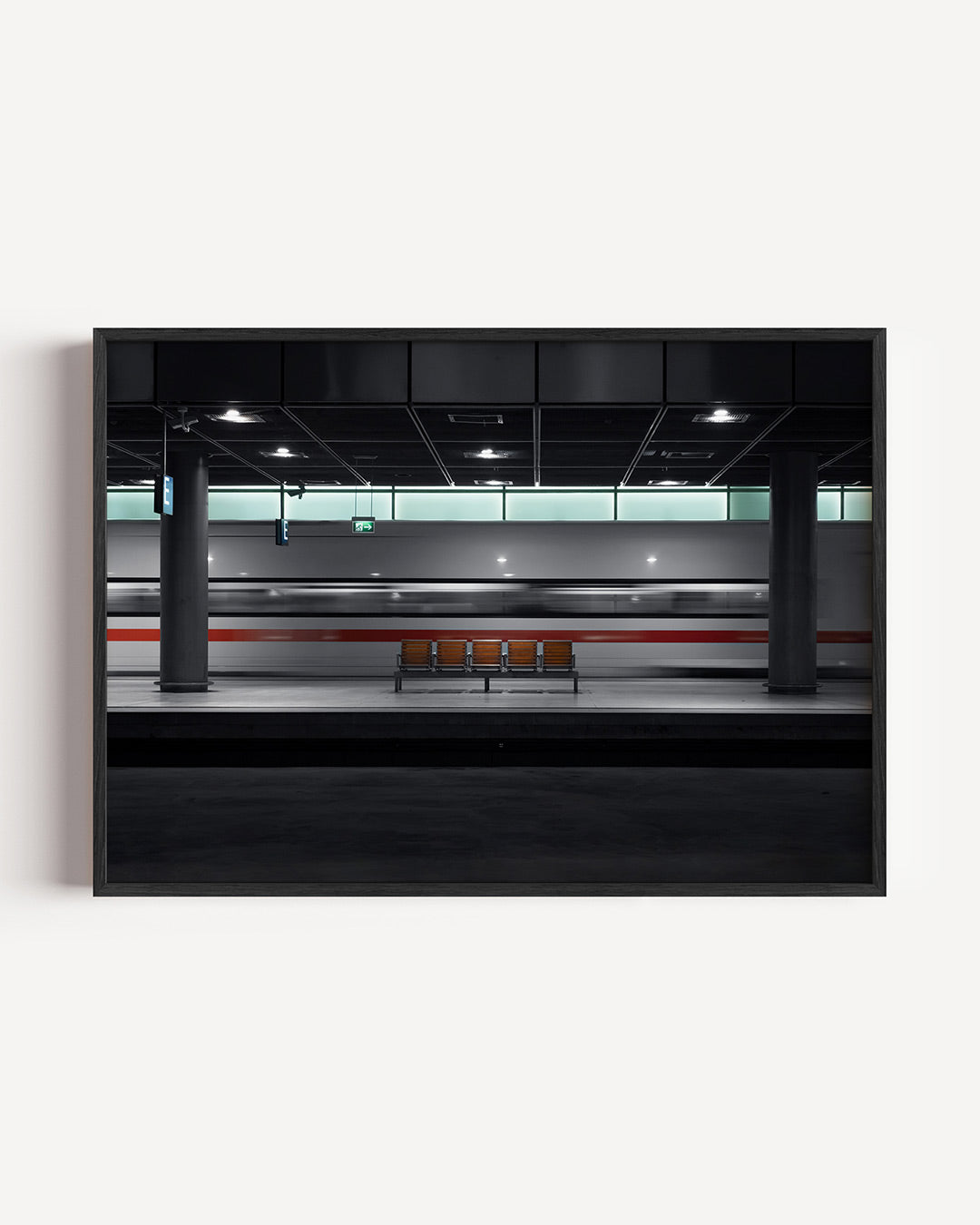 Dynamische stationsscène Poster