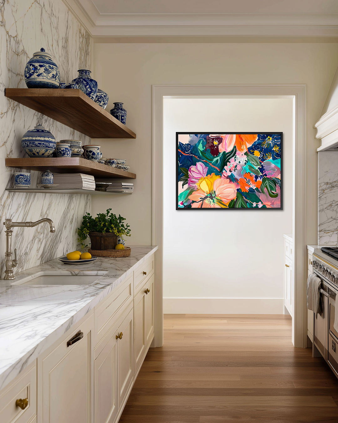 Kleurrijke bloemenpracht Kunstwerk