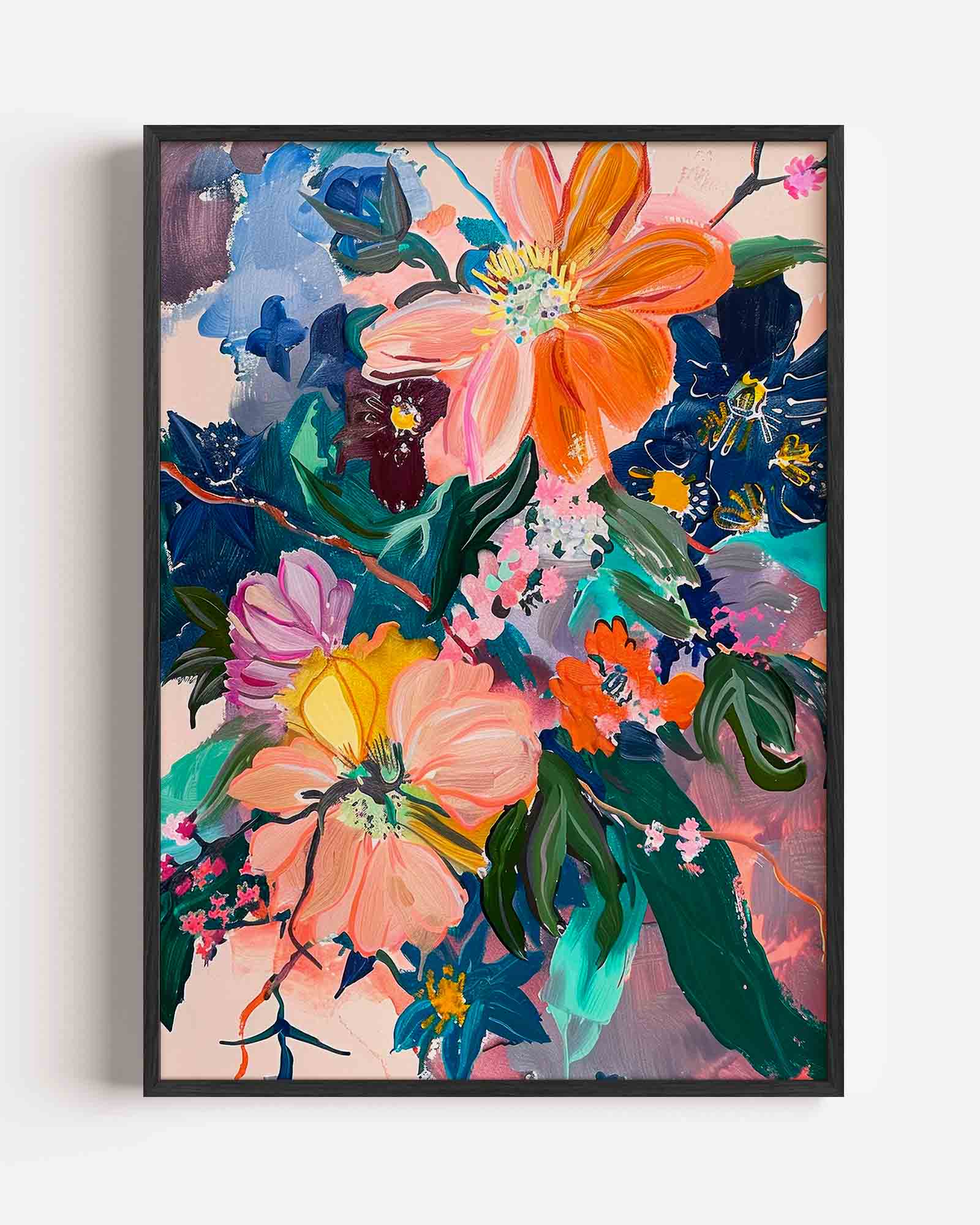Bloemen en bladeren Poster