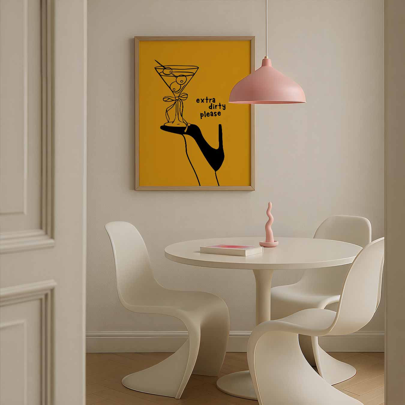 Elegant Drankje met een Knipoog Poster-WallArtistic