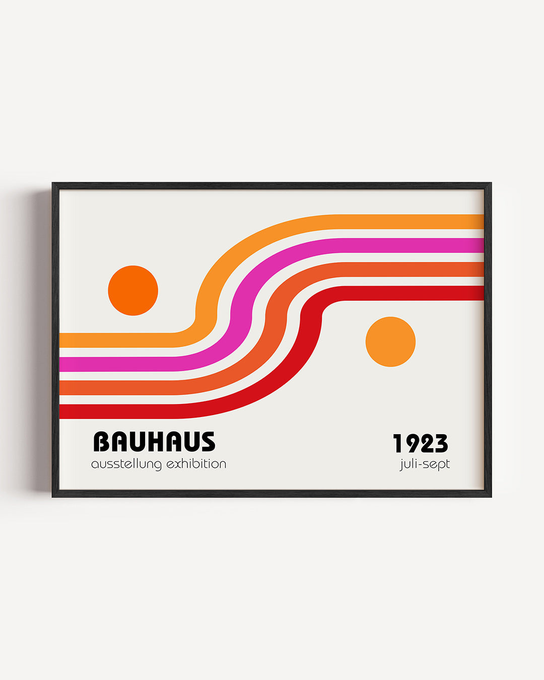 Kleurvolle lijnenspel Poster