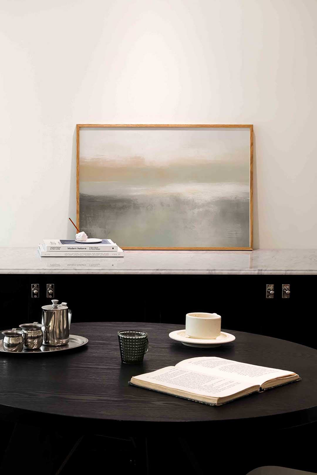 Abstracte landschapsweergave Poster