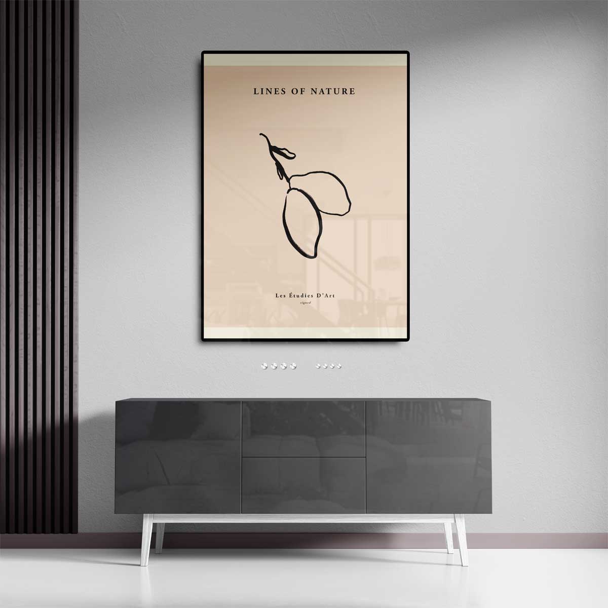 Minimalistische Natuurlijnen Kunstwerk-canvas-dibond-plexiglas-wanddecoratie-WallArtistic