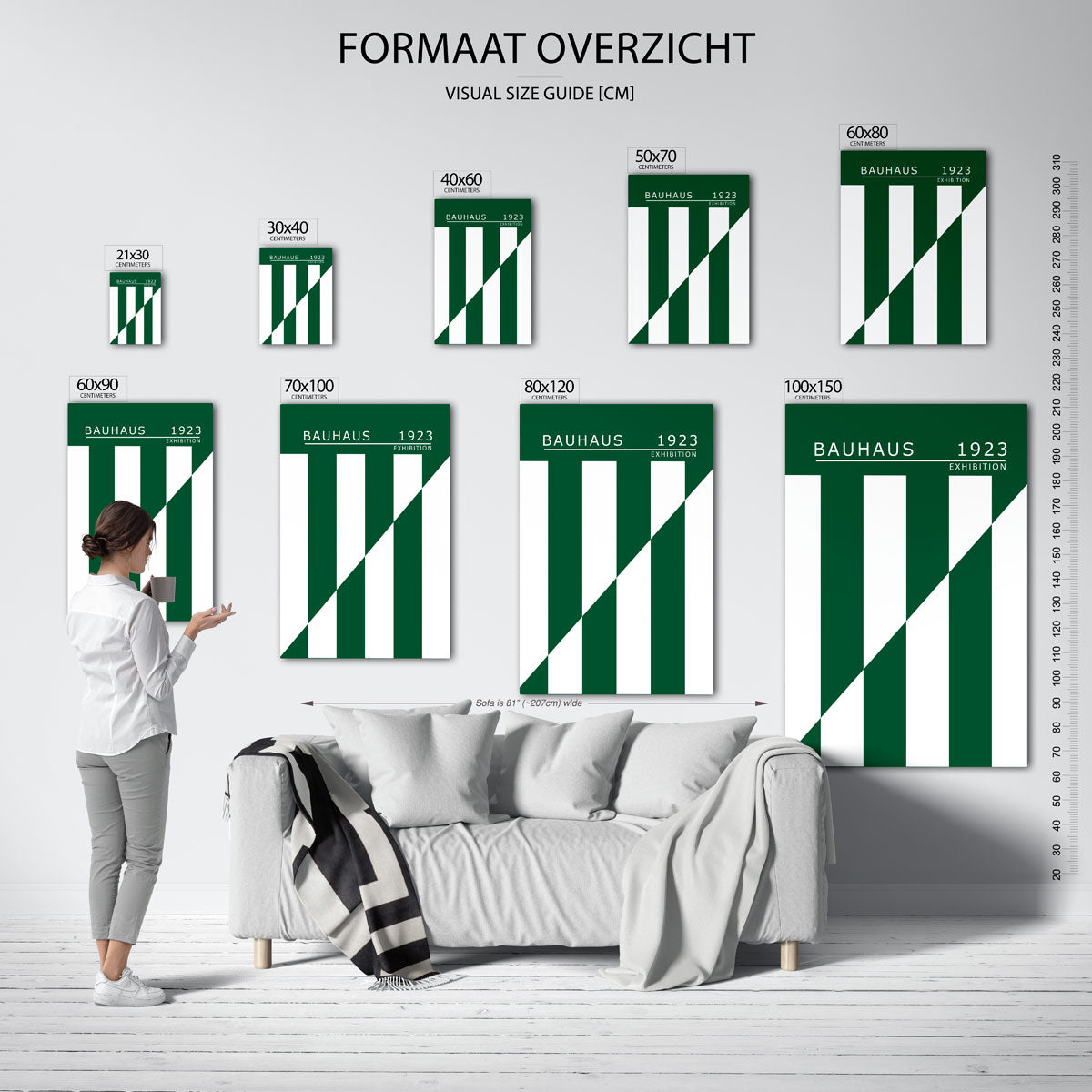 Lijnen en vlakken Poster
