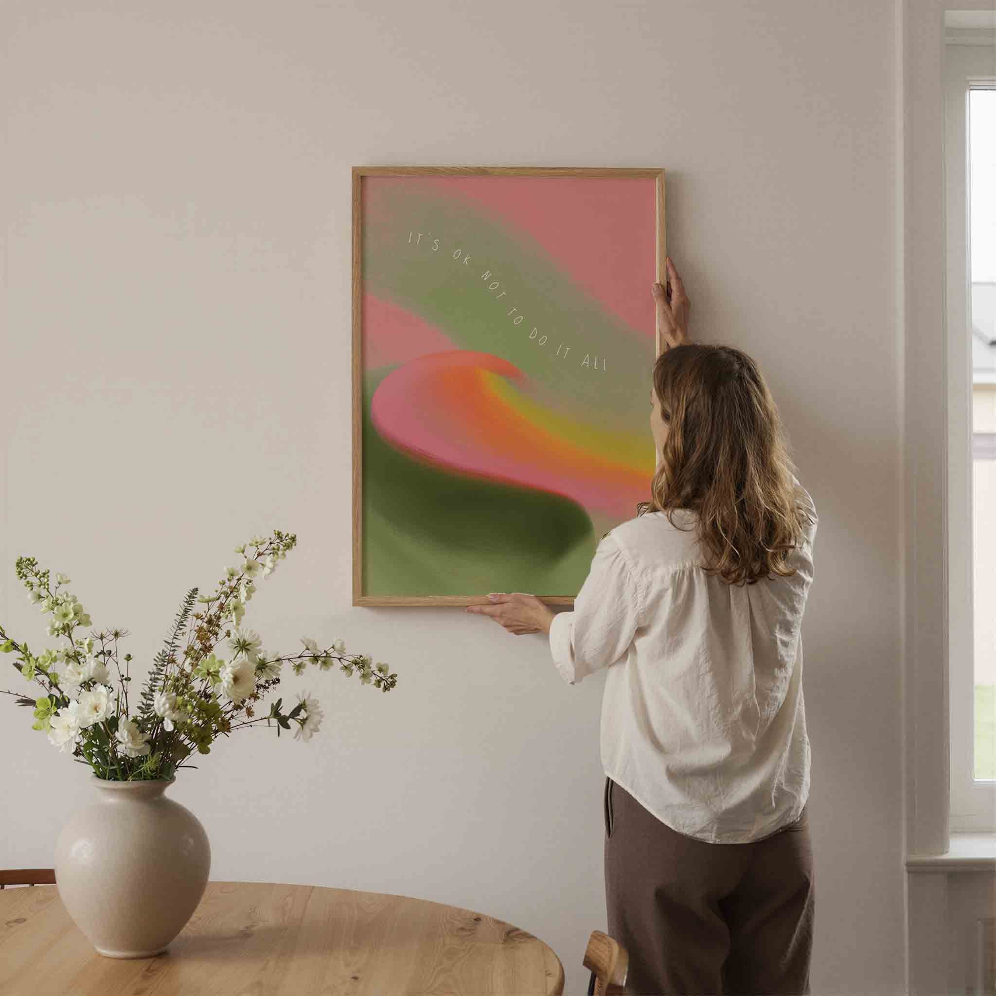 Abstracte kleurencompositie Poster