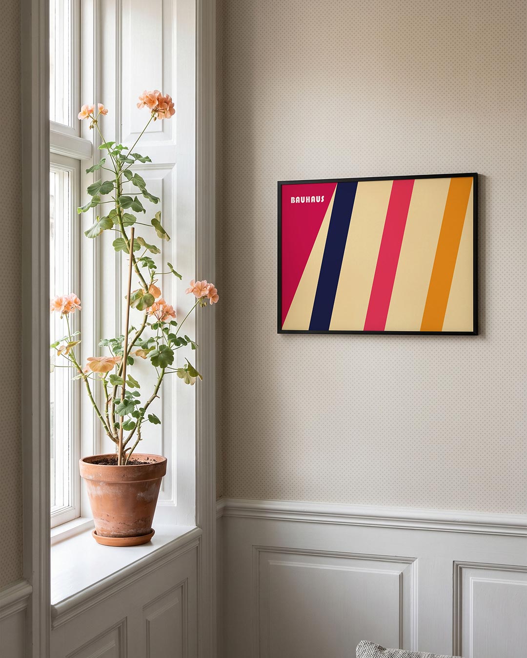 Schuine kleurvlakken Poster