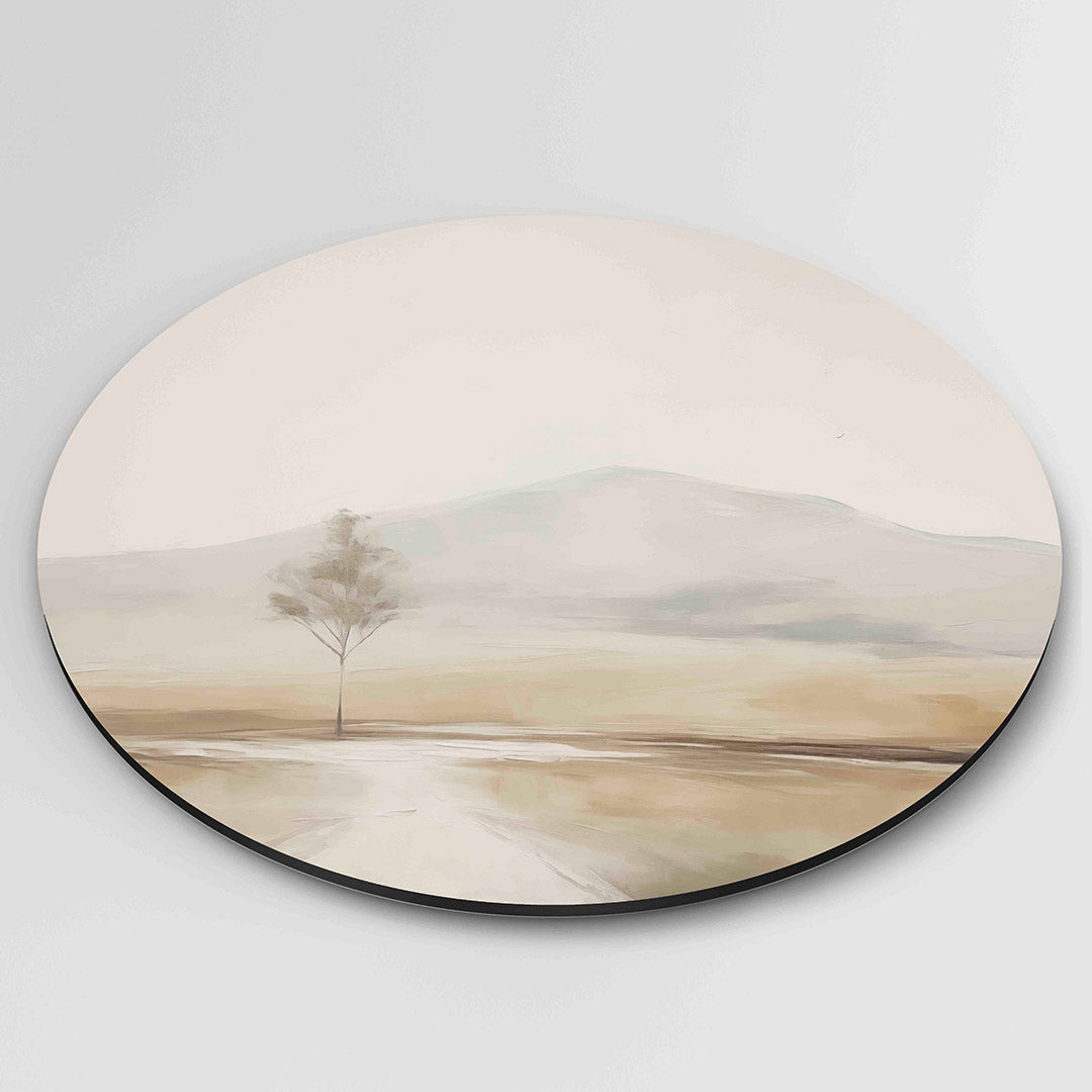 Landschap met boom Muurcirkel