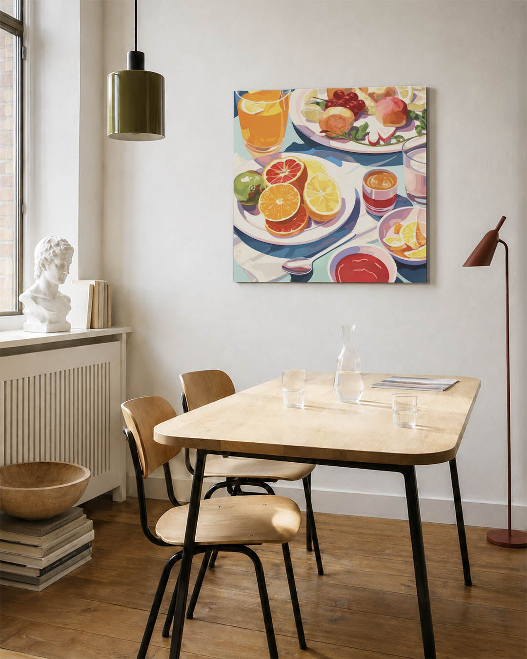 Fruitige ontbijt scène Kunstwerk