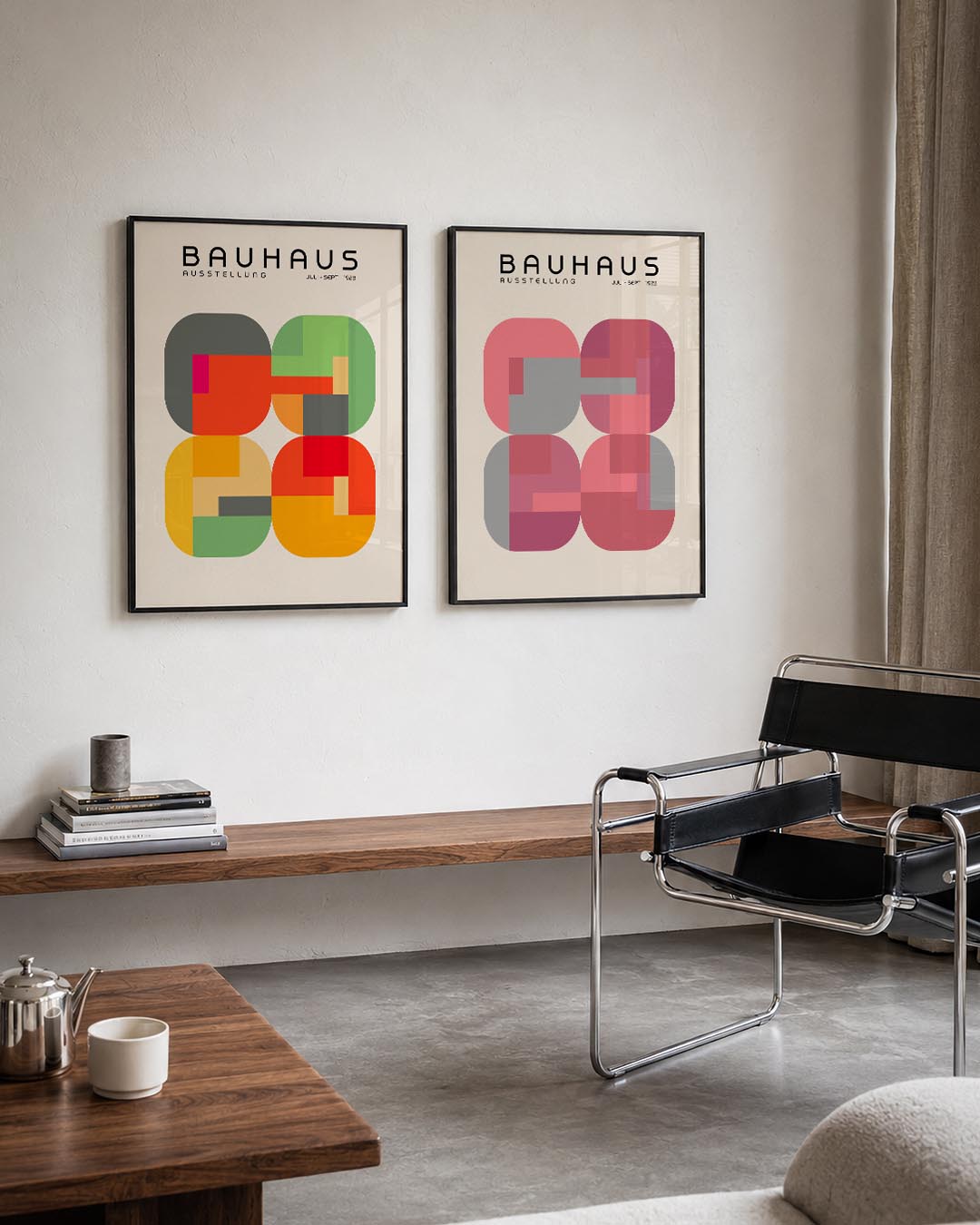 Vorm en kleurenspel Posterset