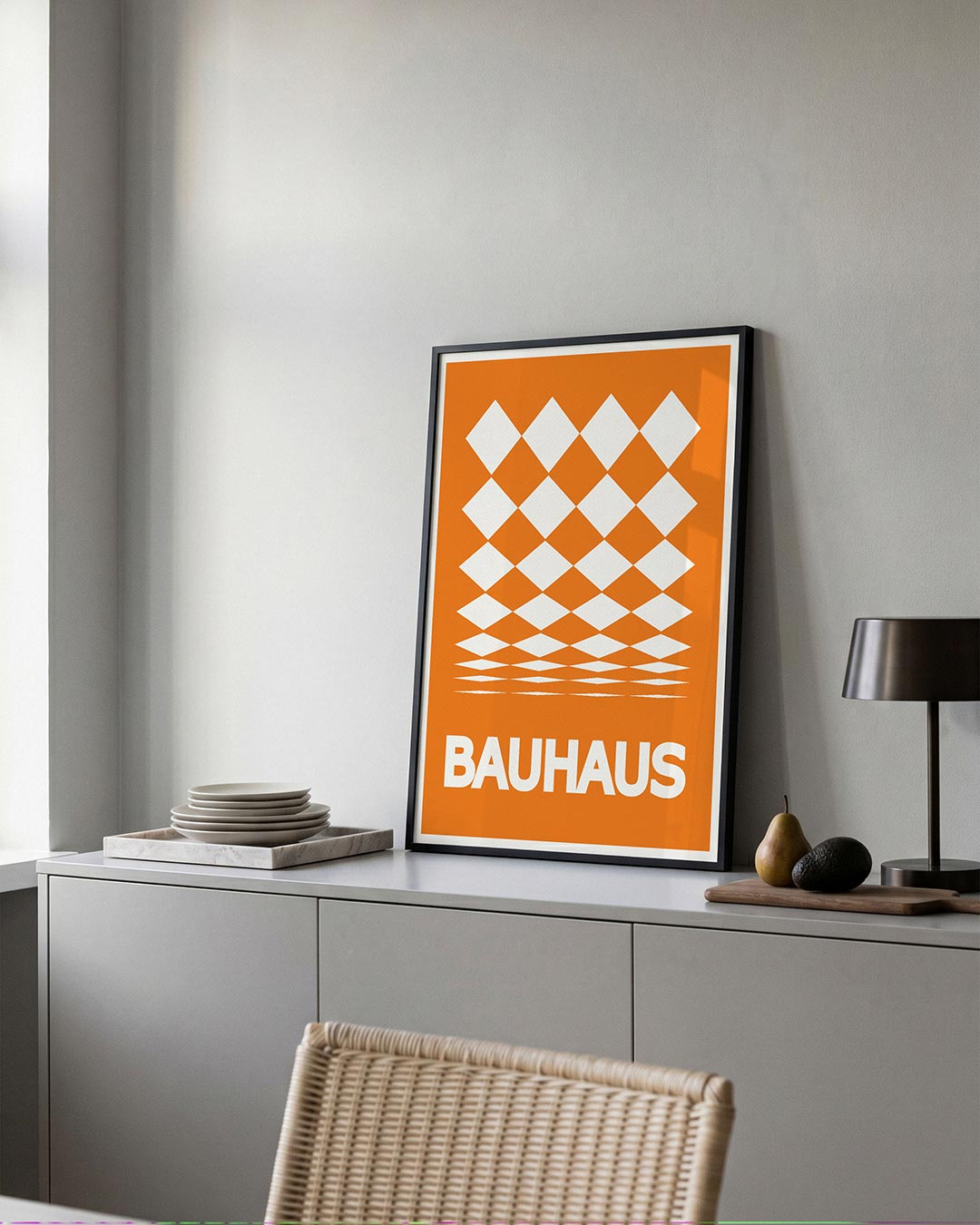 Ruitpatroon en kleur Poster