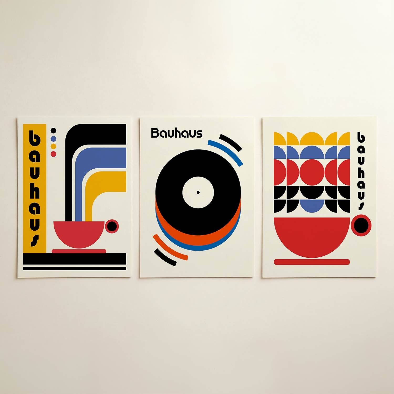 Kleurrijke vormen Posterset