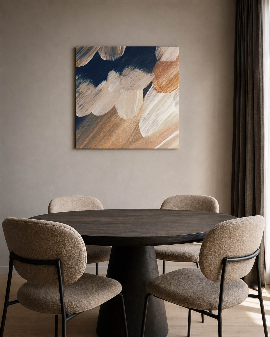 Dynamische penseelstreken Kunstwerk