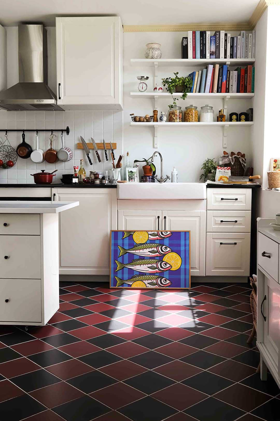 Vissen en citroenen Poster