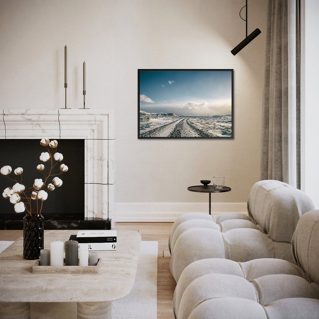 Winterse landschap Kunstwerk