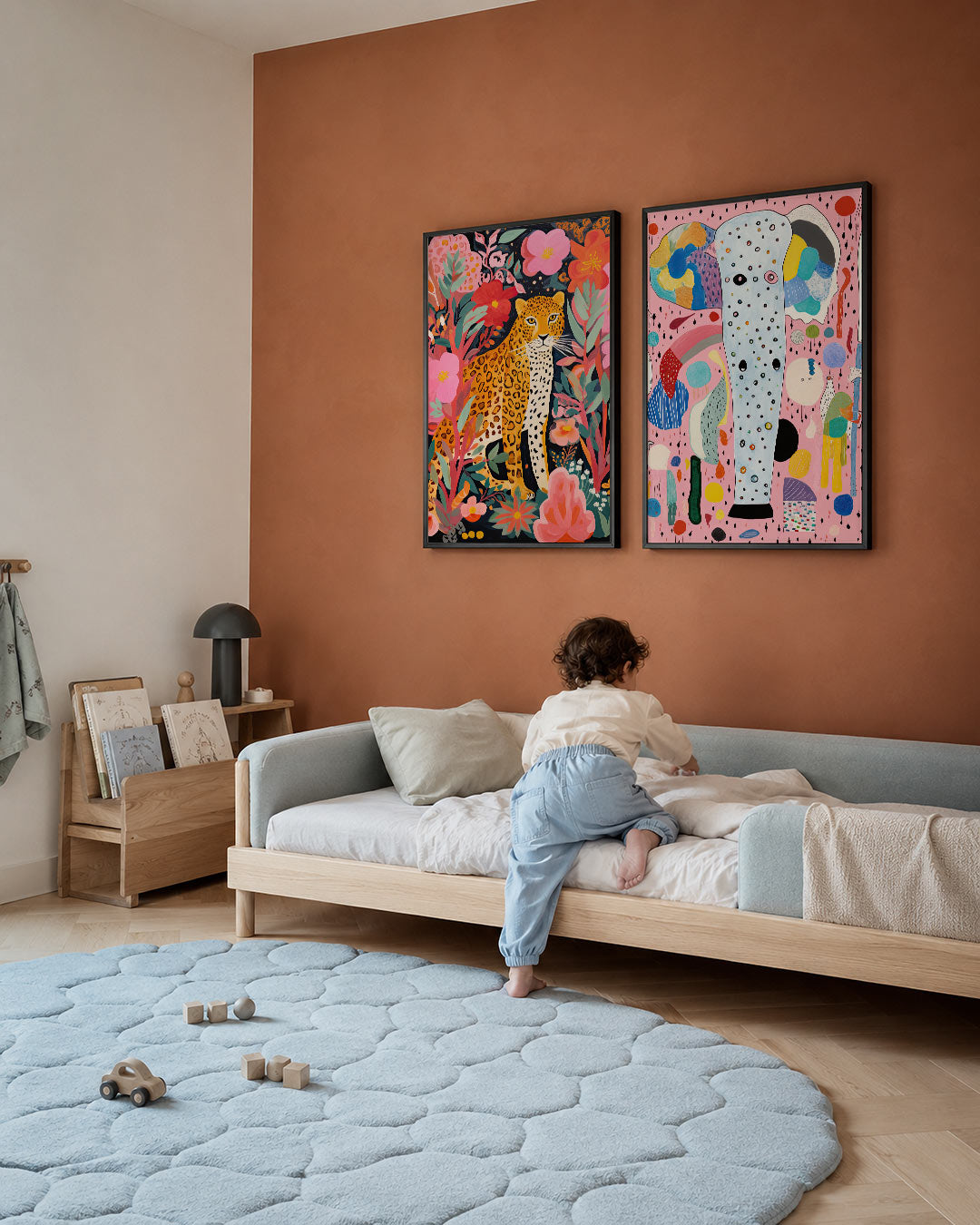 Dier en bloemen Posterset