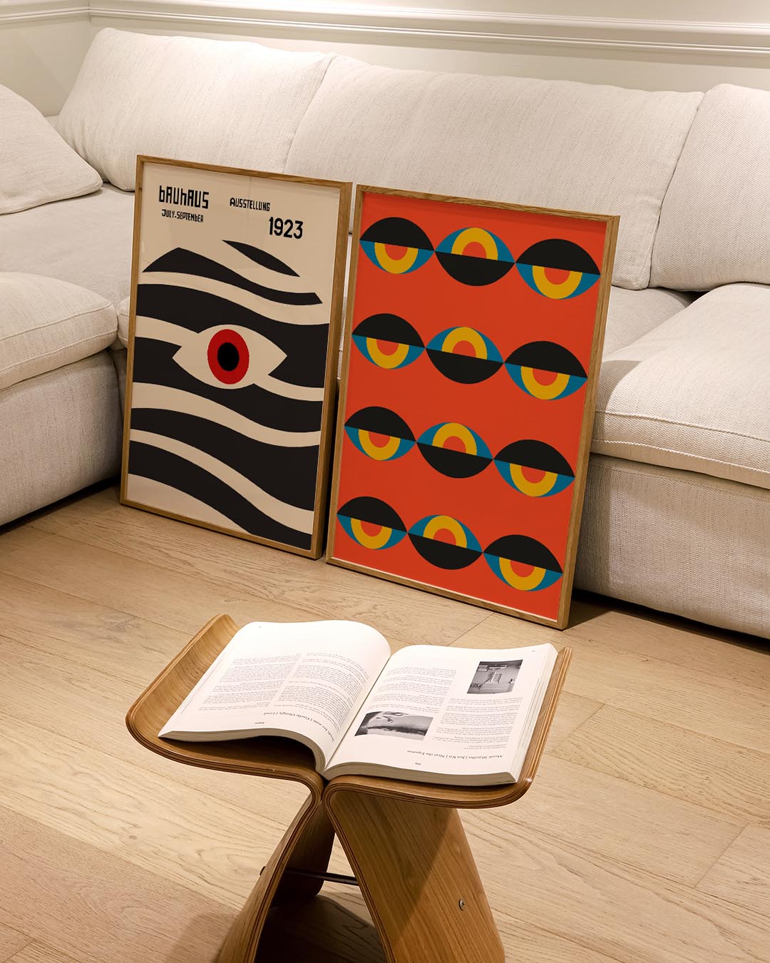 Kleurrijk oogpatroon Posterset