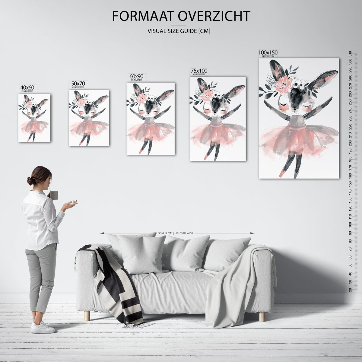 Dansend dierfiguur Kunstwerk