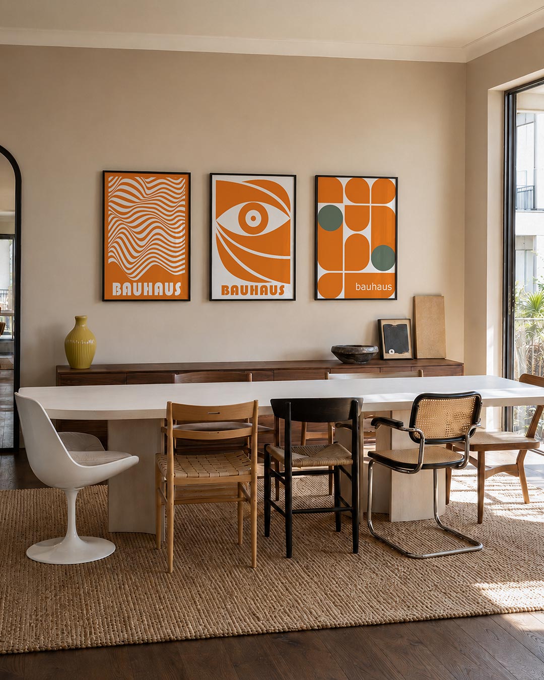 Golvend lijnenspel Posterset