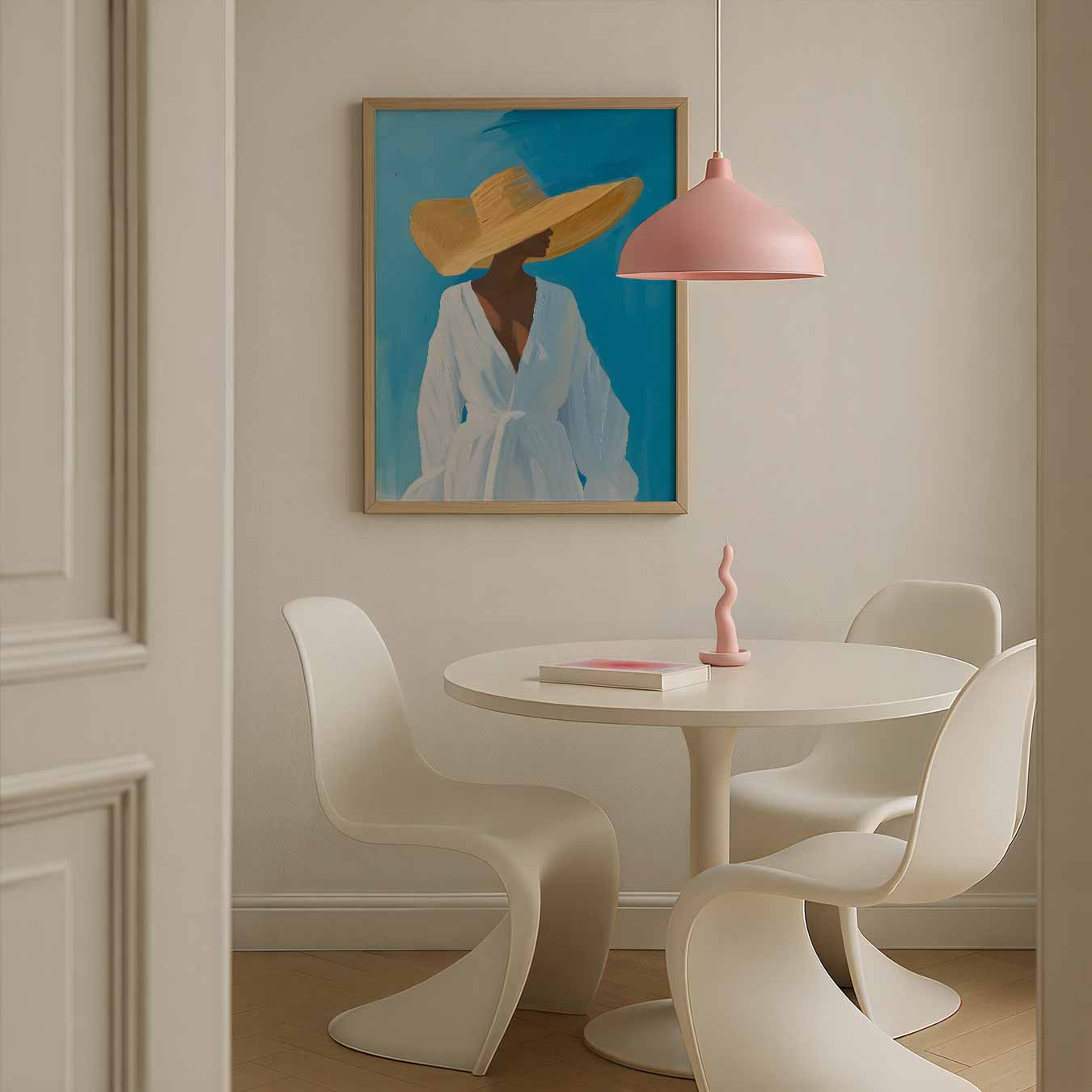 Stijlvolle Zomer Elegantie Poster-WallArtistic