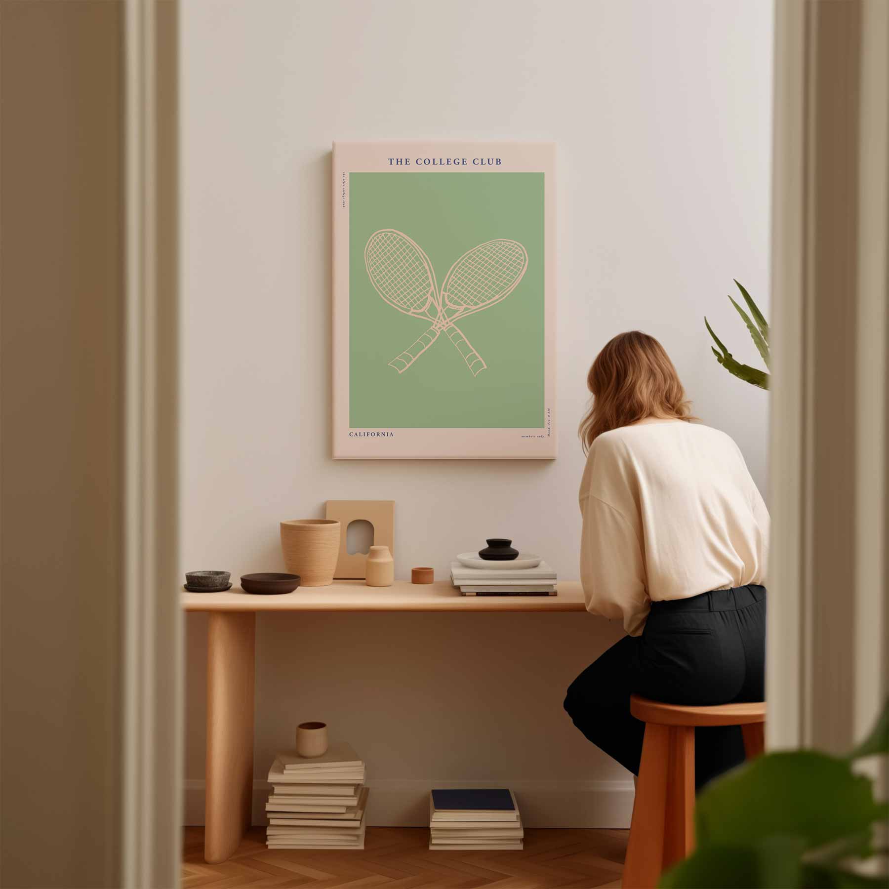 Tennis Elegantie Poster