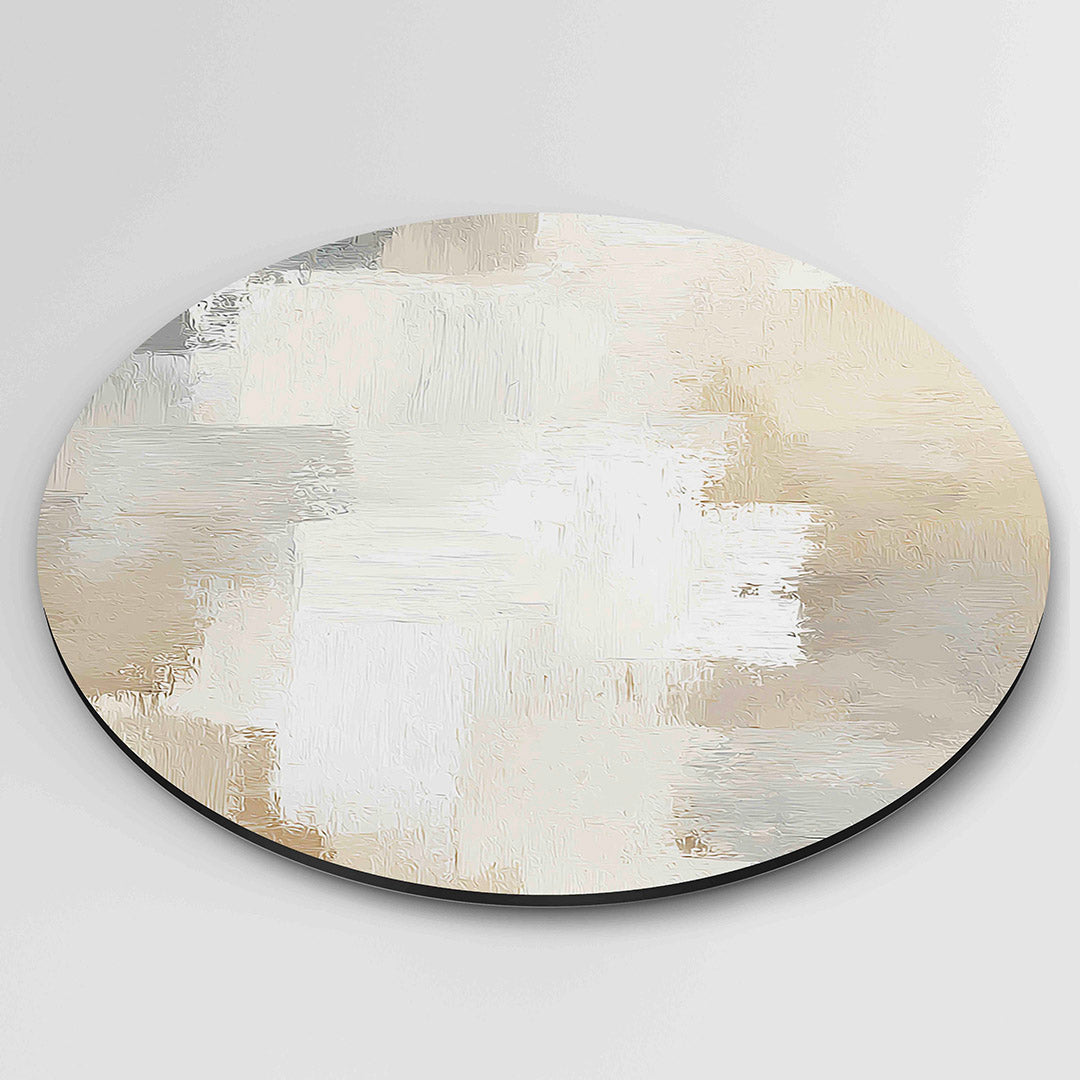 Abstracte beige Muurcirkel