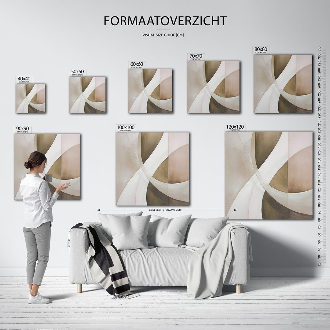 Organische vormen Kunstwerk