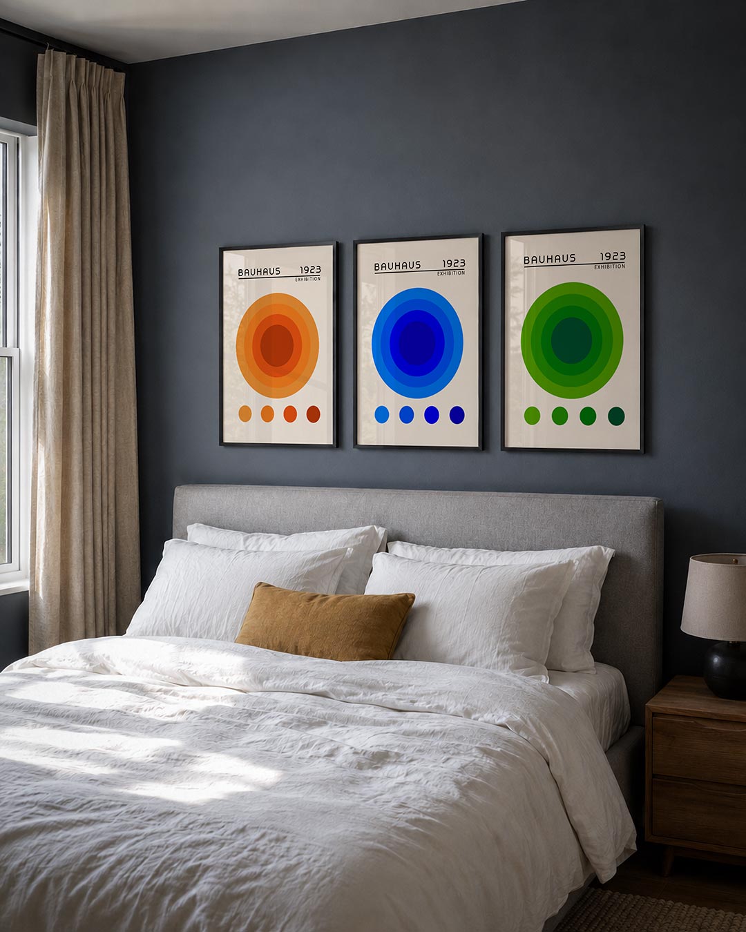 Cirkelritme oranje Posterset