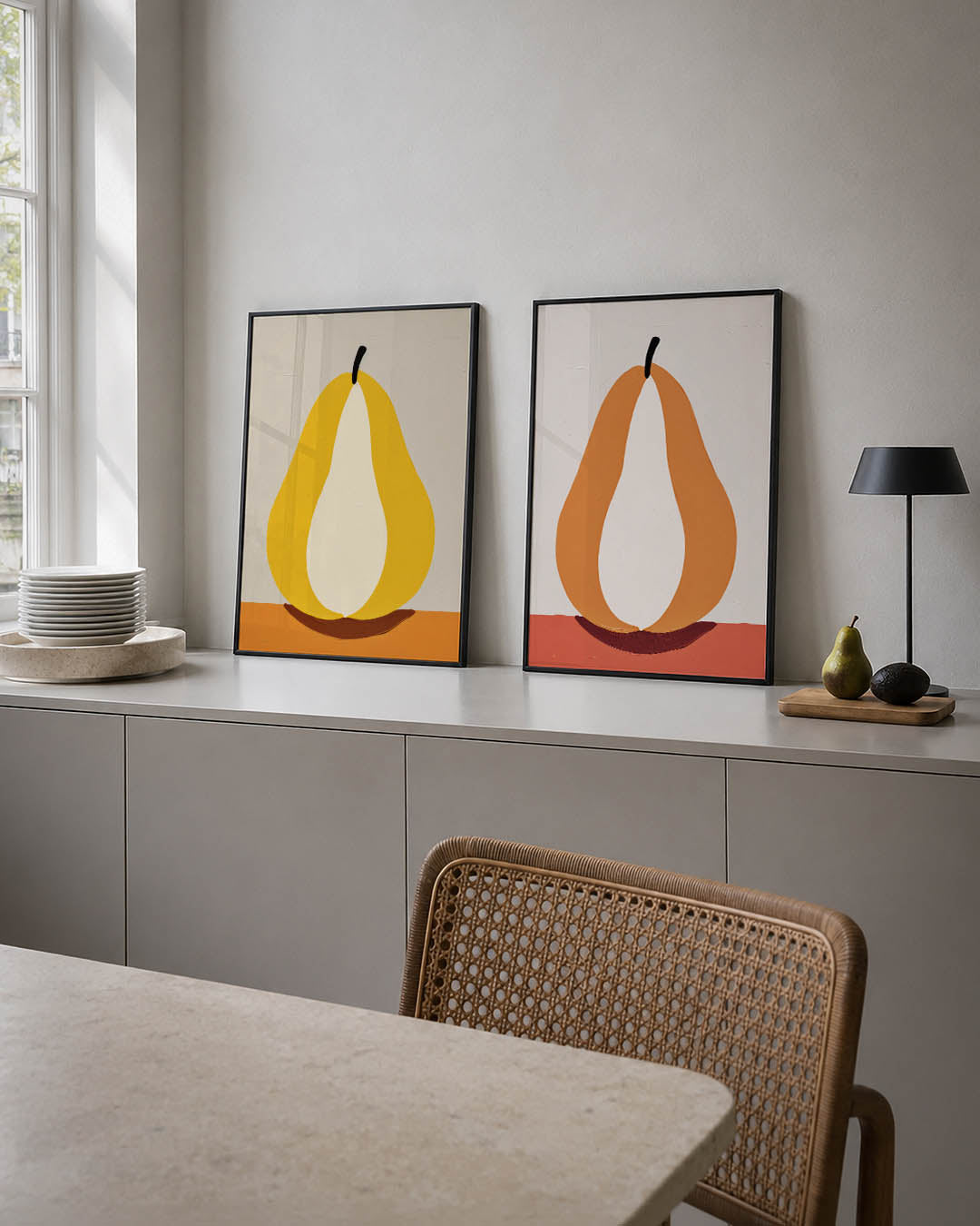 Vruchtvorm en kleur Posterset